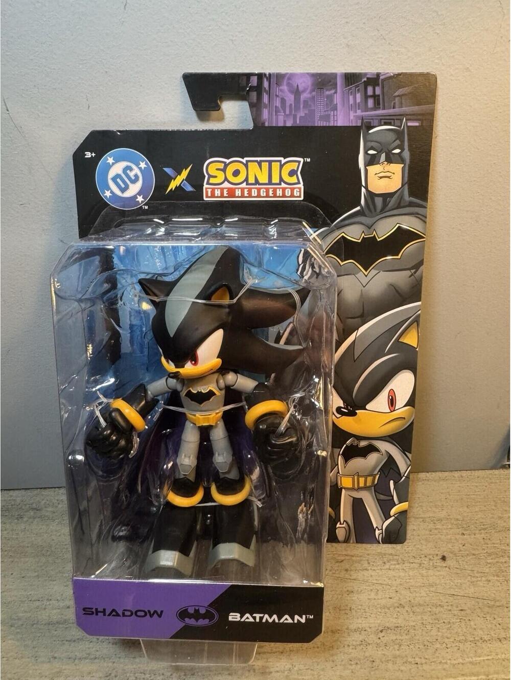 Sonic The Hedgehog Shadow Batman DC Crossover Action Figure Jakks Pacific New